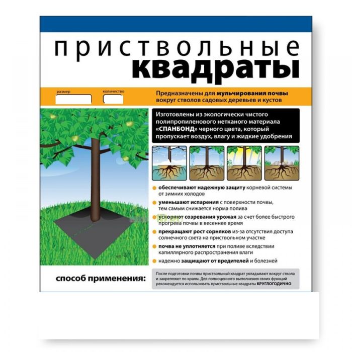 Квадрат приствольный 1,6 х 1,6 (2шт), черный