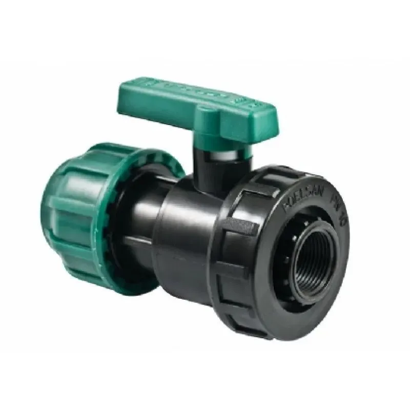Кран шаровый ПНД 32 мм х 3/4" (вн) Poelsan