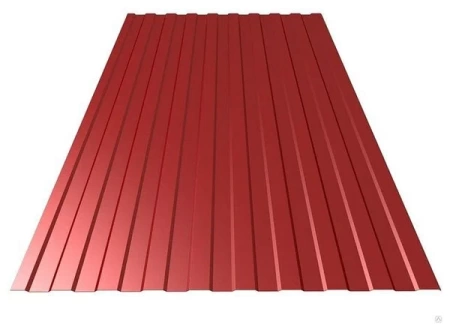 Профлист С8 2000х1200 RAL3005 т.0,35мм БОРДО 10кг ДАЧНЫЙ 
