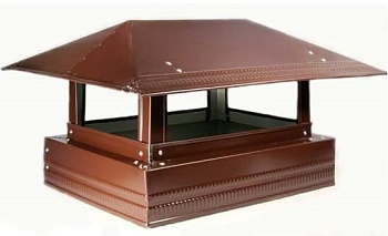Оголовок печной 400х520 п/э КОРИЧНЕВЫЙ