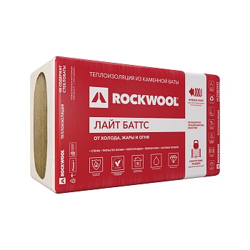 Утеплитель Rockwool Лайт Баттс Оптима 100х600х1000мм (3м2 0,3м3) 