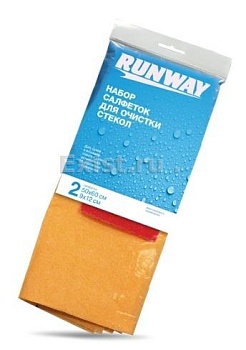 Набор салфеток для очистки стекол RUNWAY 