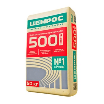 Цемент М-500 50 кг Цемрос (39/30) 42,5Н