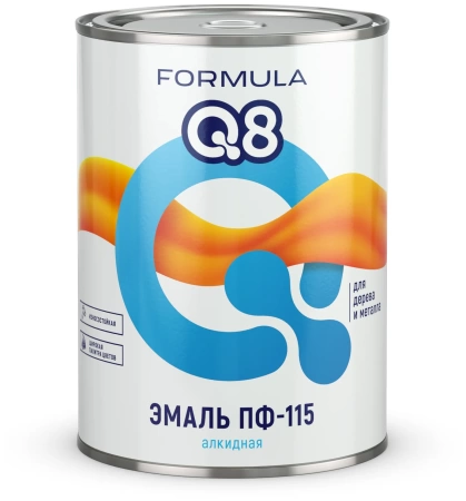 Эмаль ПФ-115 белая 0.9 кг Formula Q8 / 14