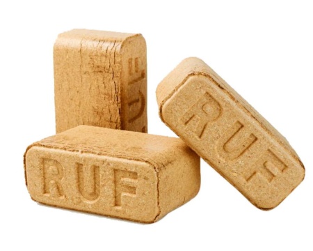 Топливный брикет RUF (БЕРЕЗА пыль) 0,9/10,8кг (96) ВФК