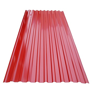 Профлист С8 2000х1200 RAL3011 т.0,35мм КРАСНЫЙ 10кг ДАЧНЫЙ